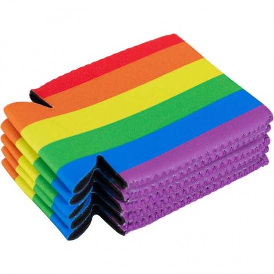 Rainbow Neoprene Can Holder