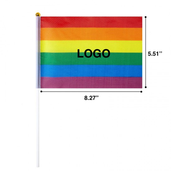 Rainbow Handheld Flag