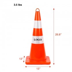 26.8'' Traffic Cone with Top Ring