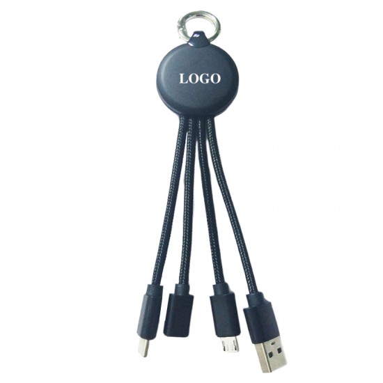 3-in-1 Keychain Charging Cable