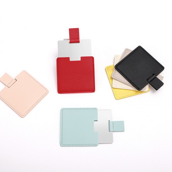 Square Stainless Steel Pocket Mirror